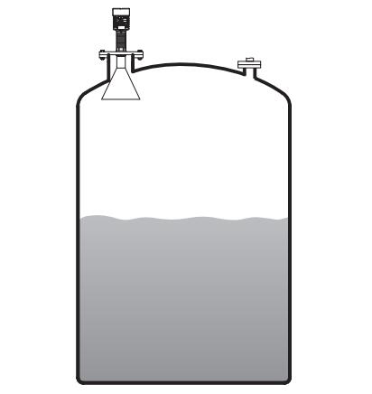 高溫喇叭(bā)天線雷達物位(wei)計安裝圖