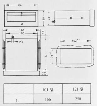 矩(ju)形膜盒壓力表(biao)外形尺寸