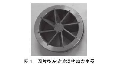 V錐(zhui)流量計圓片(pian)型左漩漩渦(wō)擾動發生器(qi)