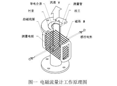 電(dian)磁流量(liang)計工作(zuo)原理圖(tú)