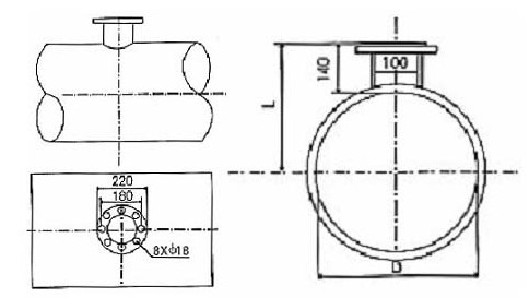 插入式渦(wō)街流量計安裝尺(chǐ)寸圖