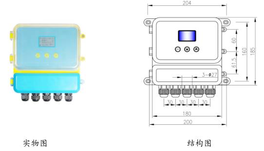 分體式(shì)超聲波物位(wei)計标準型圖(tú)示