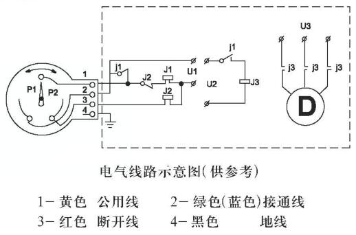 電(dian)接點壓力表接(jie)線示意圖